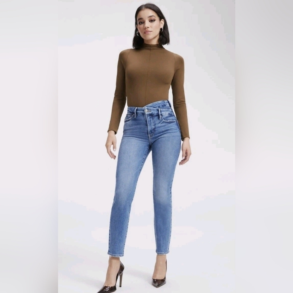 Good American So Soft Bodysuit Light Mocha Brown Sz 3/4